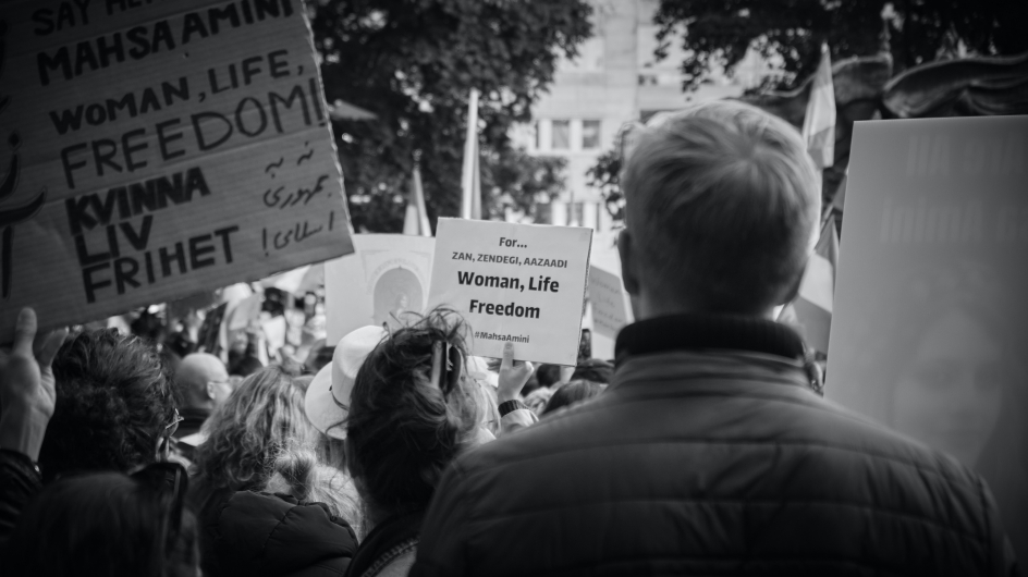 Protest in Solidarität mit den Widerständen im Iran