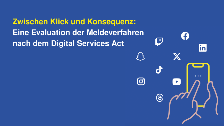 Zwischen Klick und Konsequenz Zwischen Klick und Konsequenz: Cover der Studie mit Titel und verschiedenen kleinen Icons mit den Logos von Online-Plattformen wie Instagram, Tiktok etc.