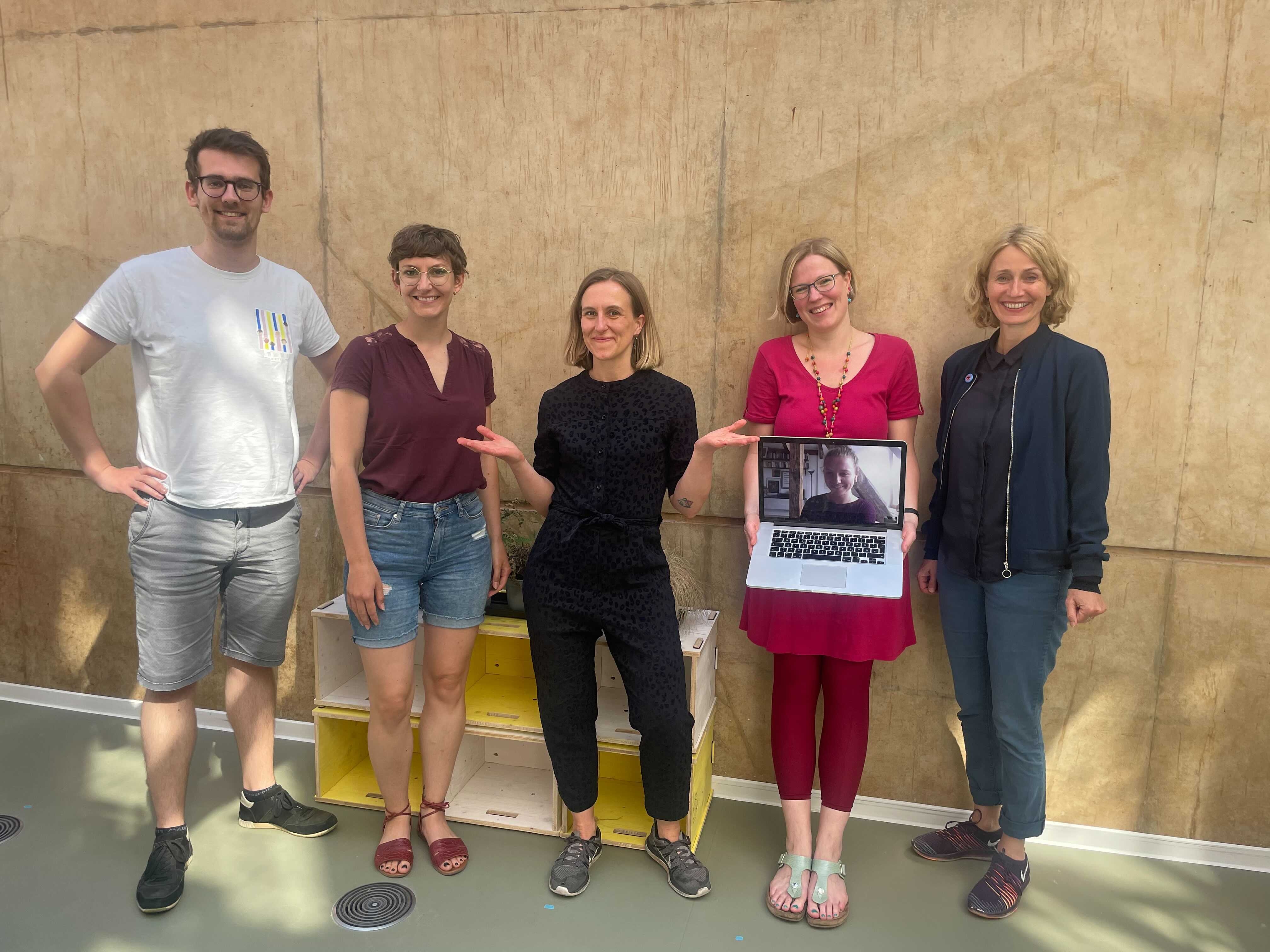 Erschöpft aber glücklich: Unser Team nach dem Event