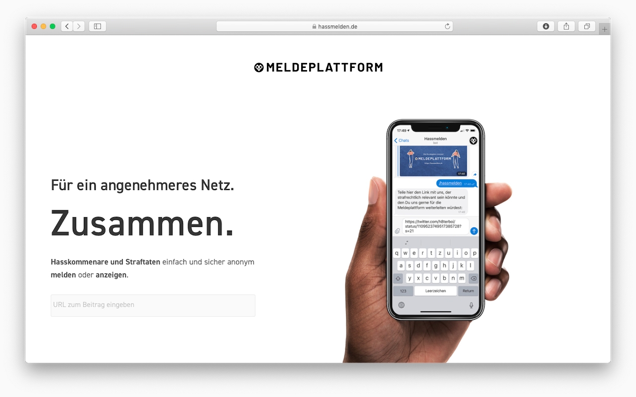 Meldeplattform Meldeplattform