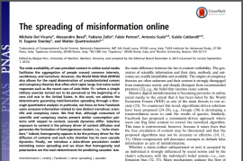 The spreading of misinformation online The spreading of misinformation online